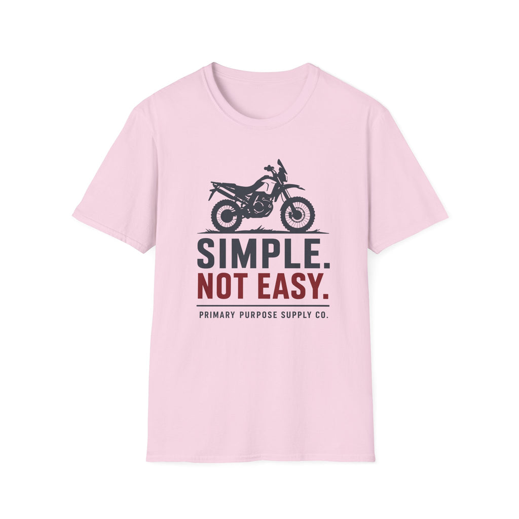 Simple. Not Easy Moto Primary Purpose Supply Co. T-Shirt