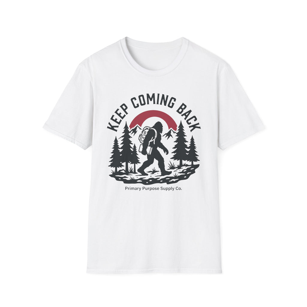 Keep Coming Back Big Foot Primary Purpose Supply Co. T-Shirt