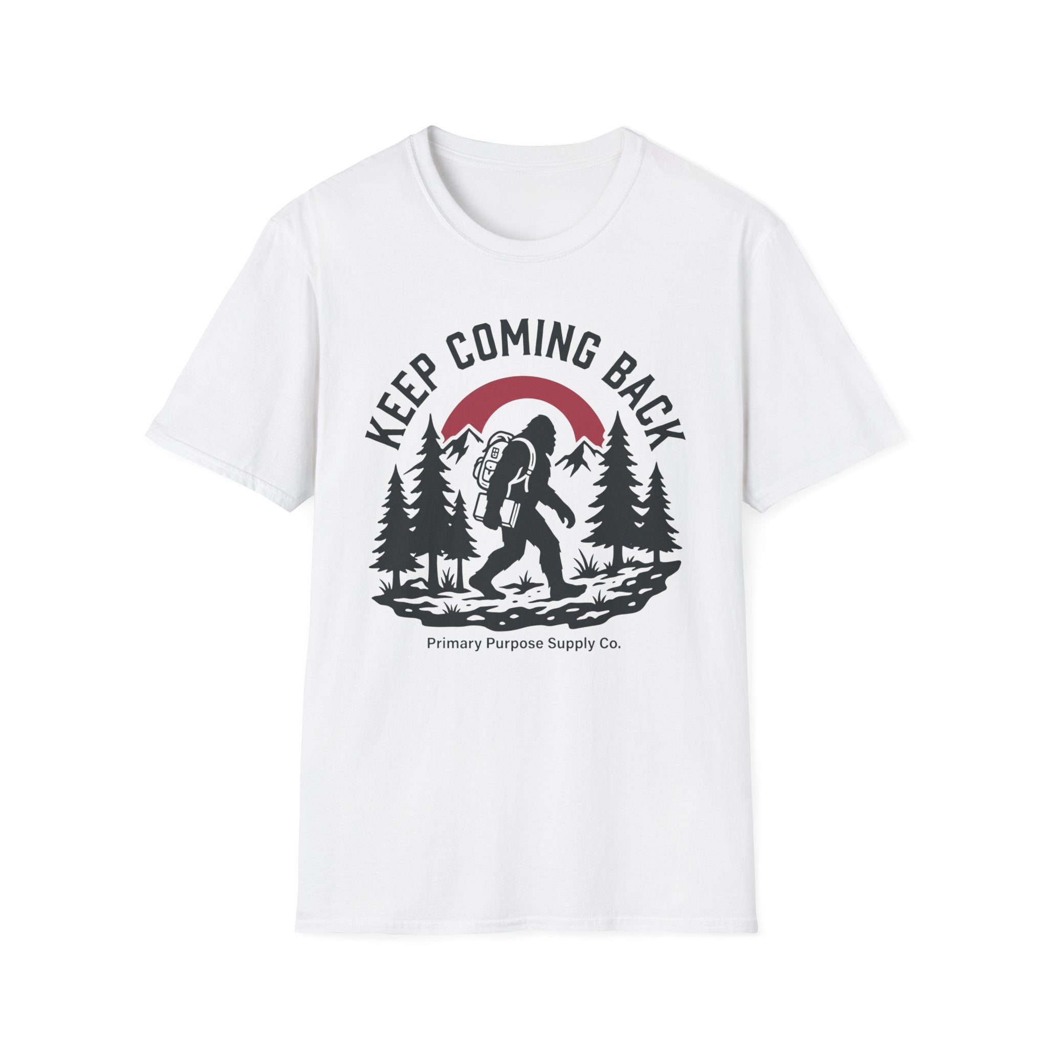 Keep Coming Back Big Foot Primary Purpose Supply Co. T-Shirt