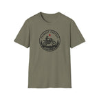 Motorcycle Logo T-Shirt — "Primary Purpose Supply Co." Vintage Rider Tee