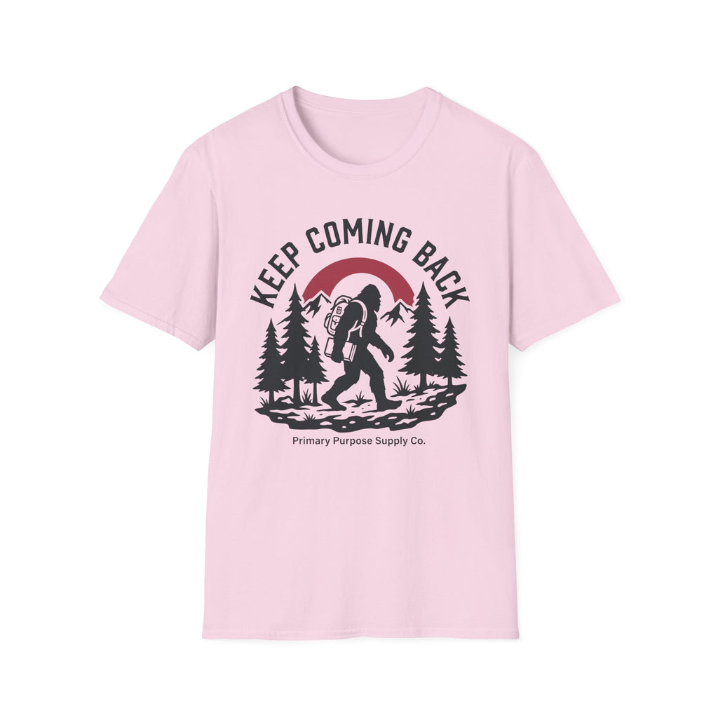 Keep Coming Back Big Foot Primary Purpose Supply Co. T-Shirt