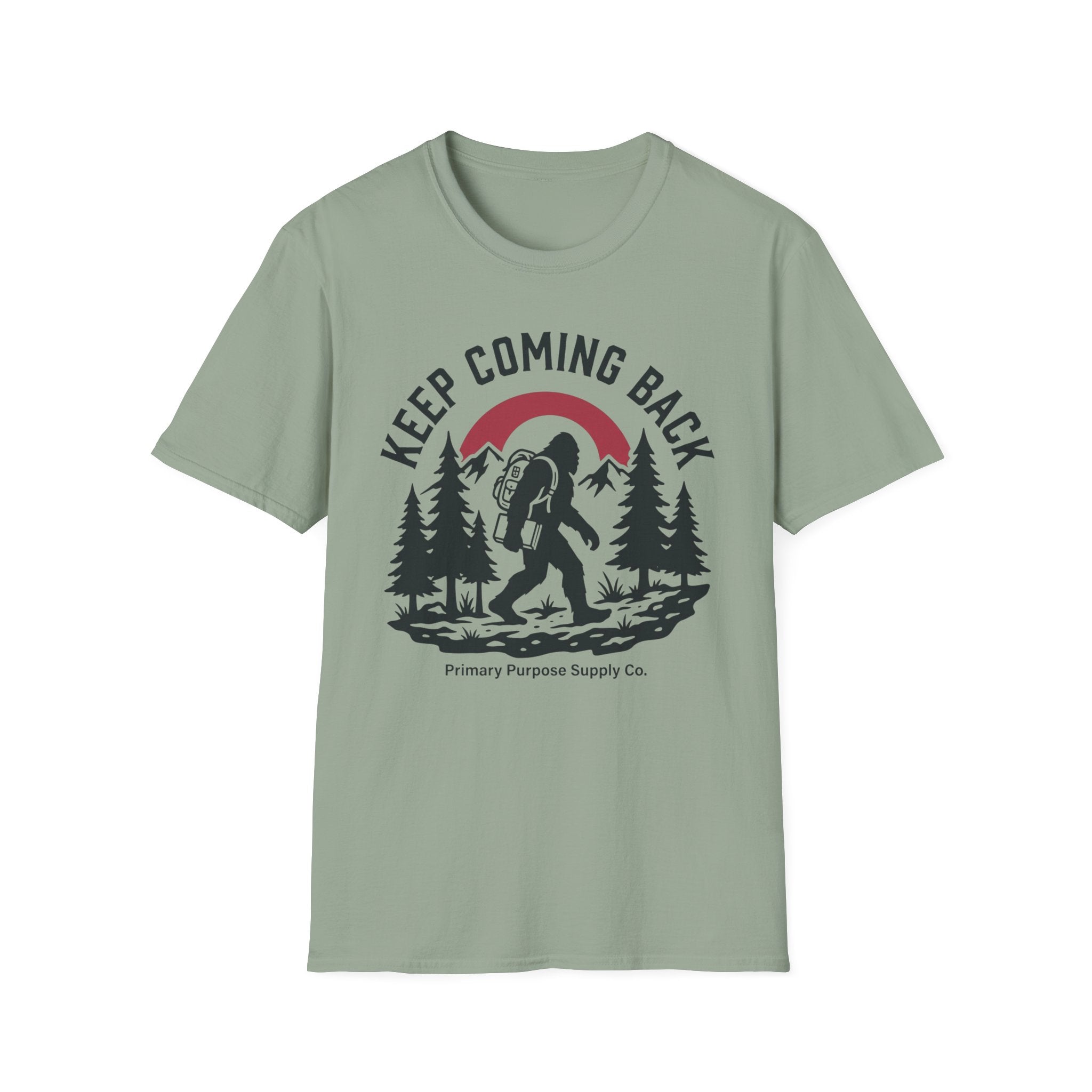 Keep Coming Back Big Foot Primary Purpose Supply Co. T-Shirt